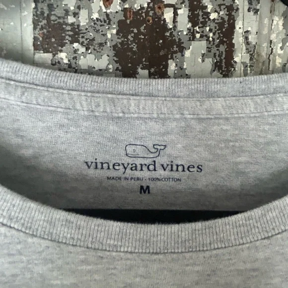 Vineyard Vines Light Gray Crewneck Tee - Picture 2 of 4